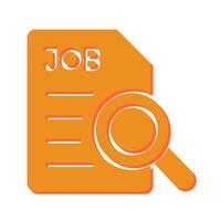 Job Search Icon Design vector