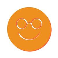Nerd Face Icon Design vector
