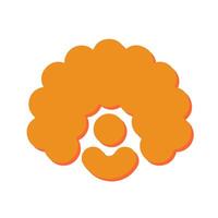 Clown Wig Icon Design vector