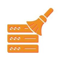 Data Cleaning Icon Design vector