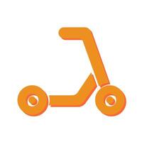 Kick Scooter Icon Design vector