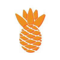 Pineapple Icon Design vector