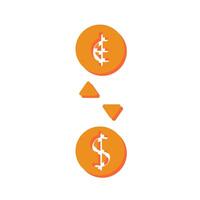 Currency Exchange Icon Design vector