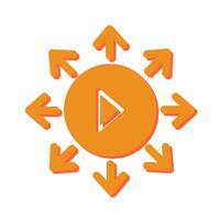 Viral Content Icon Design vector