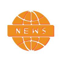 News Globe Icon Design vector