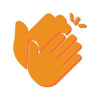 Clapping Hands Icon Design vector