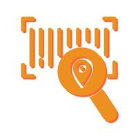 Barcode Tracking Icon Design vector