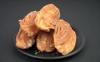 Khaja is very popular and famous sweet of puri photo