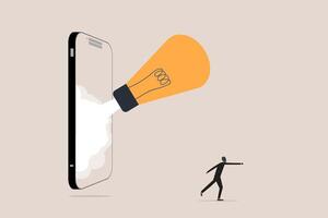 Ideas inspiration concepts with rocket lightbulb. Business creativity and inspiration concept. motivation for success. think big ideas vector
