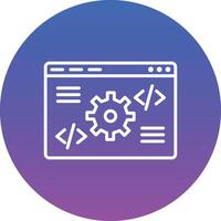 Code Settings Illustration Icon vector