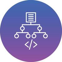 Algorithm Illustration Icon vector