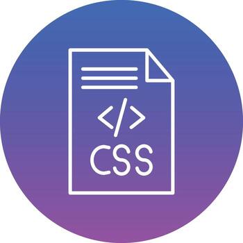 CSS Code Illustration Icon vector
