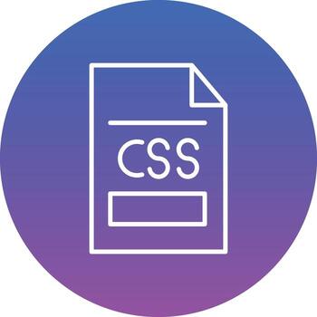 CSS File Illustration Icon vector