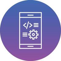 App Development Illustration Icon vector