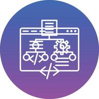 Web Development Illustration Icon vector
