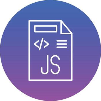 Javascript File Illustration Icon vector