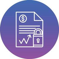 Document Security Illustration Icon vector