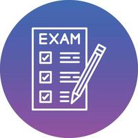 Exam Illustration Icon vector