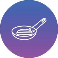 Frying Pan Illustration Icon vector