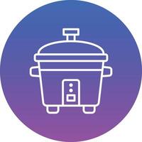 Rice Cooker Illustration Icon vector