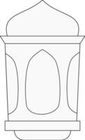 a drawing of a simple lantern vector