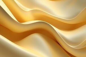Abstract yellow background with soft lines and waves, a yellow color presentation abstract background photo