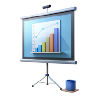 3D Render of a Presentation Screen Showing a png