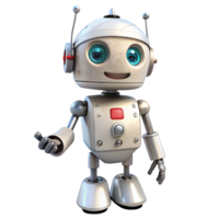Friendly Robot Offering a Helping Hand - 3D Render png