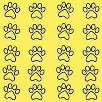 Simple Dog Paw Print Outline A Stylish Icon for Pet Lovers Everywhere vector