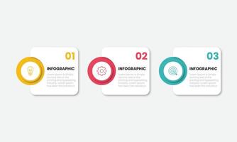 Business infographic template. Thin line design label with icon and 3 options, steps or processes. vector
