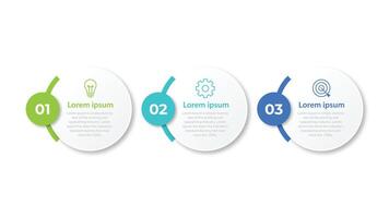 Business infographic template. 3 Step timeline journey. Process diagram, 3 options on white background, Infograph elements illustration. vector