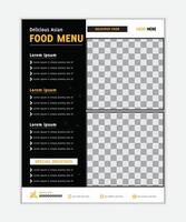 Fast Food Restaurant New Menu food menu design template vector