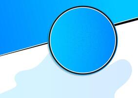 Bright blue abstract minimal background vector
