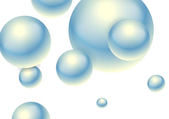 Pastel spheres abstract geometric minimal background