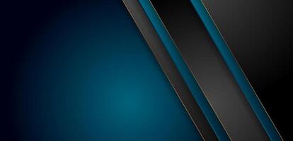 Dark minimal corporate abstract background with golden lines vector