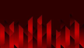 Dark red hi-tech geometric abstract background vector