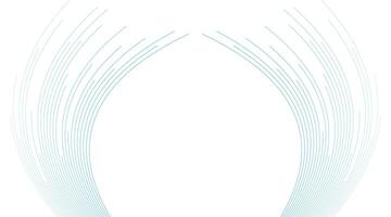 Blue minimal wavy lines abstract futuristic tech background vector