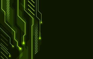 Abstract neon technology background with circuit board lines vector