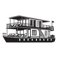 Nautical Vibes Boat Clipart Design for Designers vector