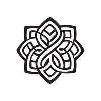 Celtic knot design illustration vector