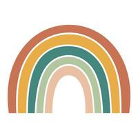 Colorful Rainbow Doodles Icons, Flat illustration vector
