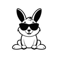 Funny Rabbit Clipart Design vector