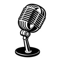 Simple Microphone Icon for Creative Branding vector