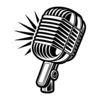 Microphone Icon for Logo Creation and Branding vector