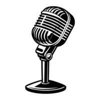 Microphone Icon Graphic for Modern Branding vector