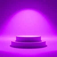 Modern 3D Product Display on Minimal Podium Stand photo
