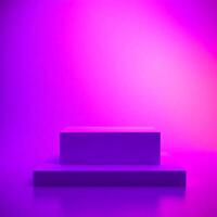 Modern 3D Product Display on Minimal Podium Stand photo