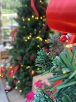 Decorating home in Christmas party with including of raindeer Christmas gift Christmas tree photo