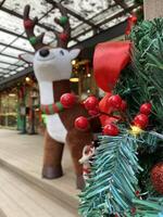 Decorating home in Christmas party with including of raindeer Christmas gift Christmas tree photo