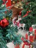 Decorating home in Christmas party with including of raindeer Christmas gift Christmas tree photo
